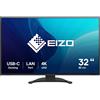 EIZO FlexScan EV3240X-BK Monitor PC 80 cm (31.5") 3840 x 2160 Pixel 4K Ultra HD LCD Nero