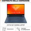 HP Inc HP Victus Gaming 16-r1006nl Intel® Core™ i7 i7-14700HX Computer portatile 40,9 cm (16.1") Quad HD 16 GB DDR5-SDRAM 1 TB SSD NVIDIA GeForce RTX 4070 Wi-Fi 6E (802.11ax) Windows 11 Home Nero