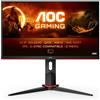 AOC G2 Q24G2A/BK LED display 60,5 cm (23.8") 2560 x 1440 Pixel Quad HD LCD Nero, Rosso