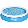 BESTWAY - PISCINA FAST SET GONFIABILE ROTONDA 305X66 CM. CAPACITA' 3.200 L CON POMPA DI FILTRAGGIO 57458