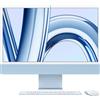 Apple iMac con Retina 24 Display 4.5K M3 chip con 8core CPU e 10core GPU, 512GB SSD - Blu