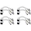 zdyCGTime - Kit iniettore PoE passivo e splitter PoE con RJ45 Ethernet e alimentazione via DC 5,5 x 2,1 mm F/M, 4 coppie, colore: Bianco