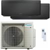 Daikin Condizionatore Daikin Stylish Total Black dual split 7000+15000 BTU inverter A+++ wifi unità esterna 5 kW codice prodotto 2MXM50A/FTXA20CB_1/FTXA42CB_1