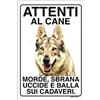 Lovelytiles LUPO CECOSLOVACCO Attenti al cane morde sbrana uccide e balla sui cadaveri (20X30)