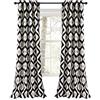Lush Decor Coppia di tende oscuranti per finestra, colore nero, 213,4 x 132,1 cm