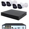 RVT SECURITY Kit Videosorveglianza NVR 4 Telecamere IP POE con audio IR 30 mt APP Gratuita