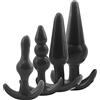Future of your pleasure Sensual Sex Toys di Alta Qualità Set di Plug Anali TPR anal plug Nero Plug Anale da Donna Dilatatore Anale dilatatori da 9⌀2,4cm a 12,5⌀3,7cm Plug Anali plug anale da uomo butt plug toys uomo FOPS A49
