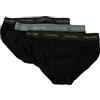 Calvin Klein Confezione 3 Slip Uomo tripack Mutande CK Articolo U2661G 3P Hip Brief, 6EW B.Sleek Grey/Tourmaline/Olove WBS, M