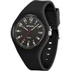 Forrader Orologio analogico unisex, impermeabile, sportivo, per infermieri, medici, professionisti, donne, uomini, studenti, quadrante luminoso di facile lettura, cinturino in silicone da donna, Nero