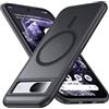 FNDMIL [NO.1 Magnetica Cover per Google Pixel 8a con Mag-Safe [Traslucido Opaco] [Anti-Impronta] [Protezione Militare] Custodia Rigida con Bordi in Morbido Silicone per Pixel 8a Sottile 6,1, Nero