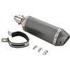 JFG RACING 38-51mm Scarico Moto per Dirt Bike Scooter ATV Quad Moto da Strada | Terminale Scarico Slip On,Accessori Moto,Disegno Fibra di Carbonio