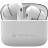 NEWSKILL Anuki Auricolare senza fili Bluetooth 5.0, controllo tattile, cancellazione del rumore, microfono, resistente IPX4, 16 ore di riproduzione, bianco