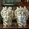CERAMICHE CALTAGIRONE Teste di Moro in ceramica Siciliana di Caltagirone Medusa Luxury Gold 40 cm