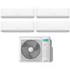 Hisense Climatizzatore Condizionatore Hisense Quadri Split Inverter serie HI-COMFORT 9+12+12+12 con 5AMW105U4RQC R-32 Wi-Fi Integrato 9000+12000+12000+12000