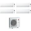 Mitsubishi CONDIZIONATORE MITSUBISHI QUADRI SPLIT MSZ-BT 9000+9000+9000+12000 BTU WIFI INVERTER MXZ-4F80VF4 A++