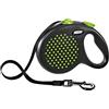 FLEXI GUINZAGLIO FLEXI DESIGN TG L CON FETTUCCIA 5 MT NERO/VERDE