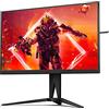 AOC AGON AG275QZ - Monitor Gaming QHD da 27 pollici, 240 Hz, 0,5 ms MPRT, FreeSync Premium, compatibile con G-Sync, HDR400 (2560x1440, DisplayPort, HDMI, hub USB) colore nero/rosso