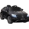 HOMCOM Macchina Elettrica per Bambini 3-5 Anni Mercedes con Cintura di Sicurezza e Telecomando, Nero|Aosom