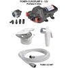OSCULATI KIT POMPA AUTOCLAVE 8 l/min + BOX DOCCIA + DOCCETTA + TUBO BARCA CAMPER