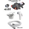 OSCULATI KIT POMPA AUTOCLAVE 8 l/min + BOX DOCCIA + DOCCETTA + TUBO BARCA CAMPER