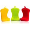 LIDOUK Spugna in Silicone per Piatti, 12 x 6,5 x 1,6 cm, Confezione da 3, Delicata e Igienica, per Lavare e Pulire, Multiuso, Colorata