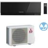 Mitsubishi Climatizzatore Condizionatore Mitsubishi Kirigamine Zen Wifi Nero MSZ-EF42VGKB 15000 BTU INVERTER classe A++ /A++ NOVITÁ