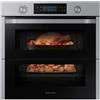 Samsung NV75N5671RS Serie Avant Dual Door Dual Cook Flex Forno Elettrico Multifunzione da Incasso Pirolitico Doppia Ventola Capacita' 75 Litri Classe energetica A+ 50 Funzioni 60 cm Acciaio Inox