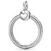 PANDORA Icons Pendente piccolo a forma di O in argento Sterling
