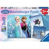 Ravensburger Frozen Puzzle 49 Pezzi Confezione da 3 per Bambini da 5+ Anni - 9264