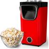 Gadgy Macchina Popcorn | Macchina per Pop Corn ad Aria Calda l Preparazione Salutare, Senza Olio o Grassi l Macchina Pop Corn con Misurino e Coperchio Superiore Rimovibile l Rivestimento Rosso Retrò