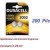 Duracell 200 pile batterie Litio DURACELL CR2032 DL2032 Litio 3V