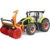 BRUDER Claas Axion 950 Con Catene Da Neve E Spazzaneve Giocattolo Bruder 03017