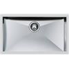 FOSTER Lavello Cucina 1 Vasca Sottotop Larghezza 76 cm materiale Acciaio Inox finitura Spazzolata - 1217 850 Serie Quadra