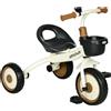 AIYAPLAY Triciclo per Bambini da 2-5 Anni con Seduta Regolabile e Campanello, 70.5x50x58cm, Bianco|Aosom