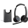 Cisco Cuffia con microfono Cisco HS-WL-722-BUNAS-C cuffia e auricolare Wireless A Padiglione Ufficio Bluetooth Base di ricarica Nero (HEADSET 722 WIRELESS DUAL+STAND - CARBON BLACK USBA BUNDLE) [HS-WL-722-BUNAS-C]