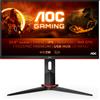 AOC Monitor AOC G2 24G2ZU/BK LED display 60,5 cm (23.8) 1920 x 1080 Pixel Full HD Nero, Rosso [24G2ZU/BK]