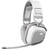 Corsair Cuffia con microfono Corsair CA-9011296-EU cuffia e auricolare Wireless A Padiglione Giocare Bluetooth Bianco (CORSAIR HS80 MAX W/L HEADSET WHITE) [CA-9011296-EU]