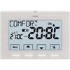PERRY ELECTRIC SRL Termostato digitale da parete con Display 4.3 4 Tasti e Ingresso Sonda Remota Bianco - Perry 1TPTE028B