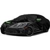 JUDANNA Telo Copriauto Sostituzione per 2010-2024 Porsche Panamera, Copriauto impermeabile, 6 strati Telo Copri Auto con porta con cerniera e fasce antivento per protezione da neve, pioggia, polvere
