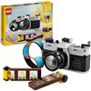 LEGO Creator 3 in 1 Fotocamera Retro, Macchina Fotografica Giocattolo da Costruire Trasformabile in Videocamera o TV Vintage, Giochi per Bambini e Bambine da 8 Anni, Idea Regalo di Compleanno 31147