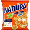 NATTURA PROTEIN SPORT Chips Monodose, Gustose Patatine Proteiche, Cotte al Forno e Senza Olio di Palma, 28% di Proteine, 16 Sacchetti da 22g