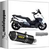 MOTOTOPGUN arrow 73512AKN + 73009MI scarico omologato open race-tech alluminio nero fondello carby compatibile con bmw c650 c 650 sport 2016 2017 2018 2019 2020 mototopgun