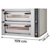 Forno Elettrico Pizzeria Professionale Digitale Top Doppio (6 + 6) Pizze Diametro 34 Cm H 15 Cm