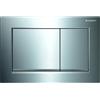 Geberit Omega30 115.080.kh.1 placca comando 2 tasti cromato/satinato codice prod: 115.080.KH.1