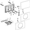 Geberit Placca Alfa comando frontale 1 tasto codice prod: 115.752.00.1