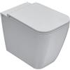 Ceramica Globo Stone wc a terra bianco lucido con fissaggi nascosti codice prod: ST001BI