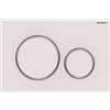 Geberit Sigma 20 115.882.jt.1 placca 2 tasti bianco opaco/cromato/bianco opaco codice prod: 115.882.JT.1