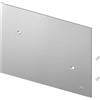 Tecebox placca cieca cassetta 8 cm con viti acciaio spazzolato codice prod: 9240992