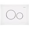 Geberit Sigma 20 115.882.01.1 placca comando 2 tasto 115 bianco opaco/bianco/bianco opaco codice prod: 115.882.01.1