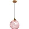 SIYANE Lampada a sospensione in vetro rosa acqua cucina isola sferica ambra verde ondulato lampada a sospensione in vetro grande illuminazione nordica grigio fumo lampadario a soffitto industriale per